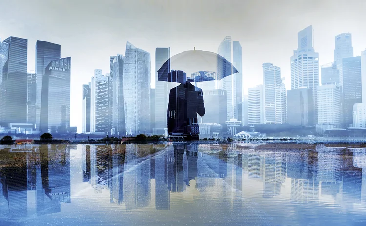 Business_City_insurance protection with umbrella