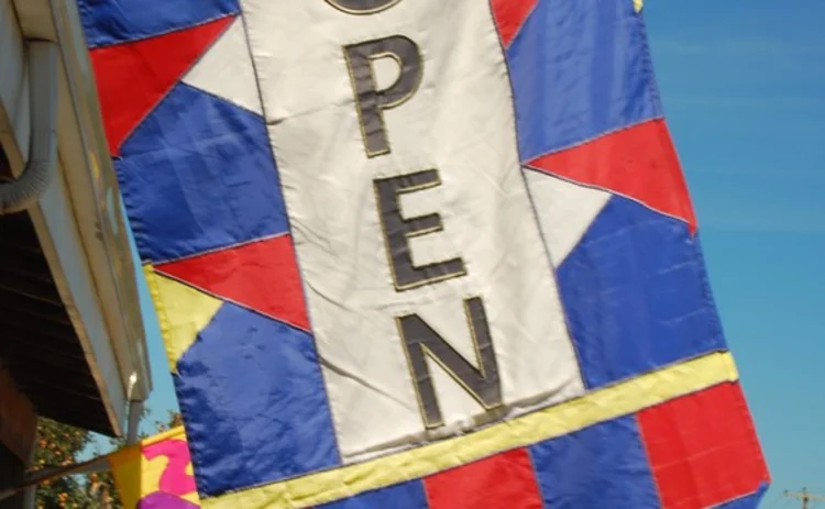 An open-for-business flag