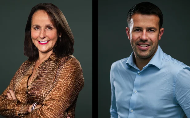 L to R: Sharon Bishop and Lewis Aylott