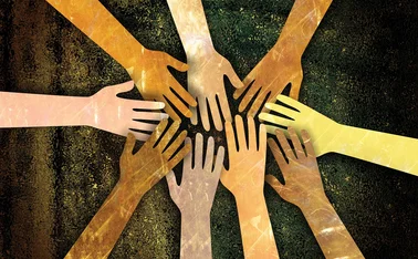 Diversity hands circle