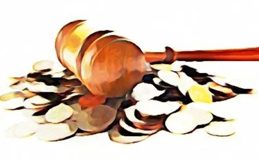 Gavel and money