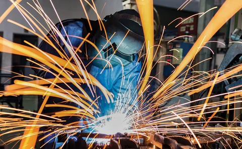 welding sparks