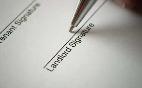 Pen poised to sign landlord contract