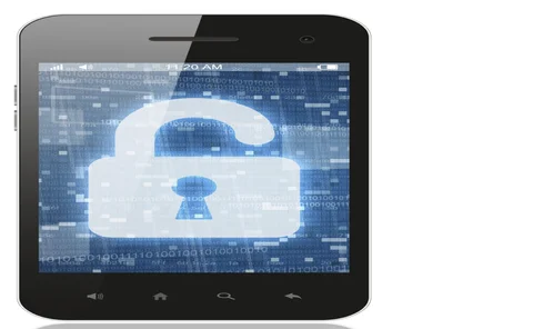 Mobile phone security padlock