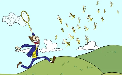 hunting-money-net-cartoon