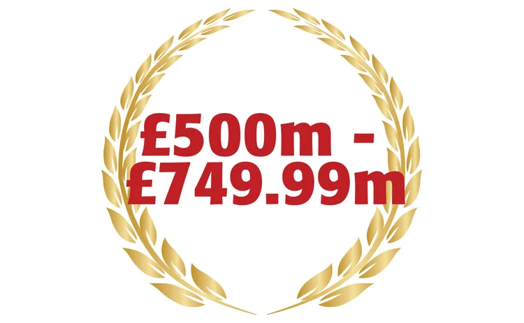 Top 50 £500-750m