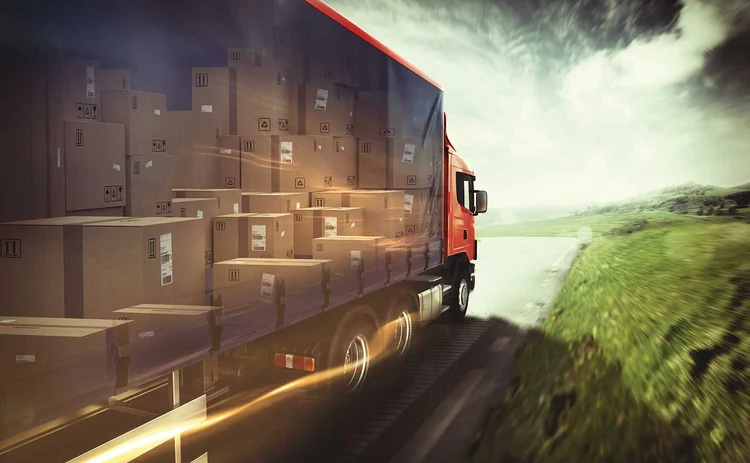 Logistics haulage lorry