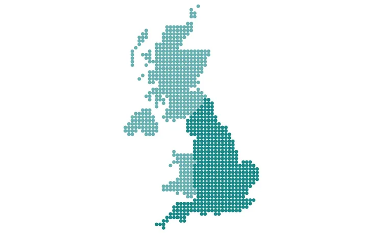 UK dot map