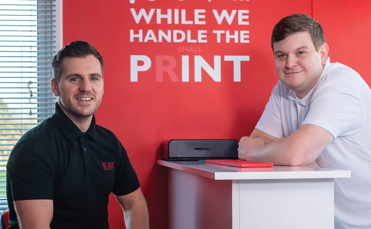 RAW Insurance 2 Stephen Ward (seated) and Ryan Roberts