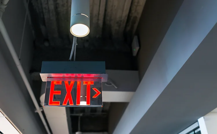 Exit from building