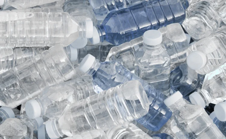 Pile of plastic bottles