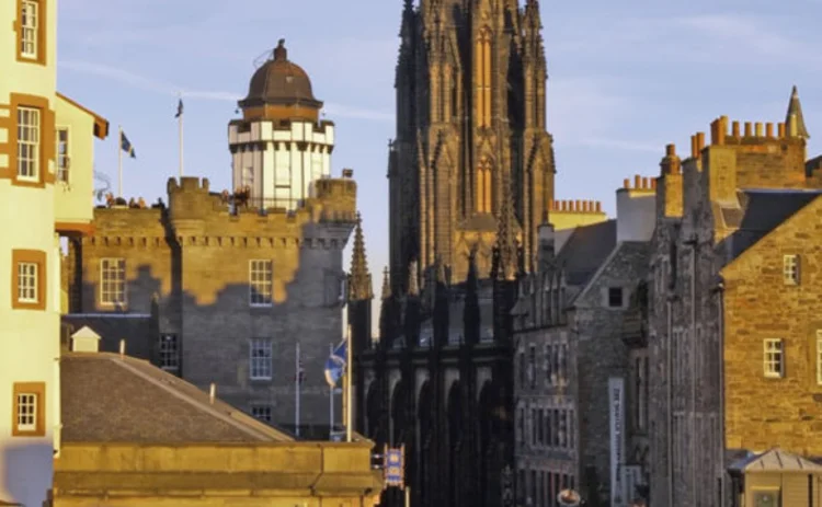 The centre of Edinburgh