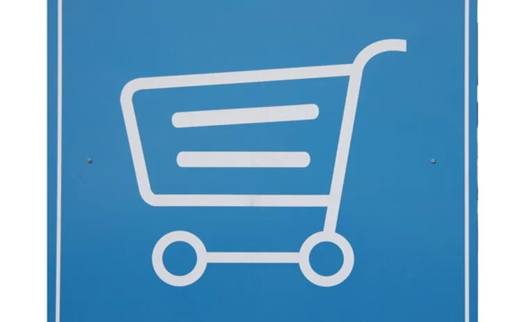 A shopping trolley sign