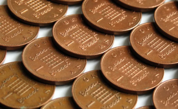 Lines of pennies