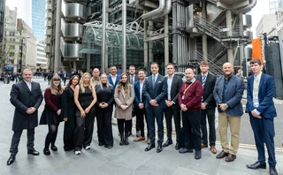 Readhunt team by Lloyd's building.